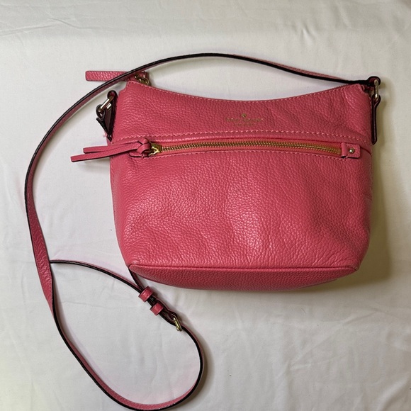 kate spade Handbags - Kate Spade New‎ York Pink Pebbled Leather Crossbody Bag
